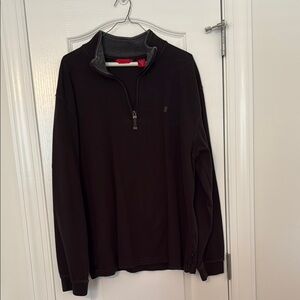 Izod Black Quarter-Zip Men's Shirt